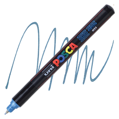 Uni Posca Verfmarker 1MR Metallic Blauw