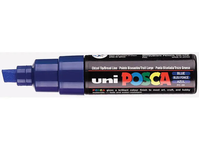 Uni Posca Verfmarker 8K - Blauw
