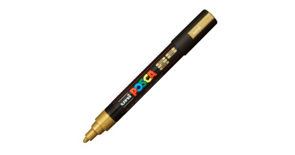 Uni Posca Verfmarker 5M - Goud