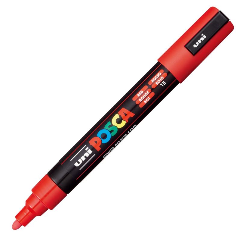 Uni Posca Verfmarker 5M - Rood