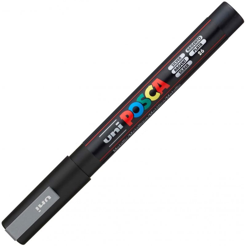 Uni Posca Verfmarker 3M - Zilver