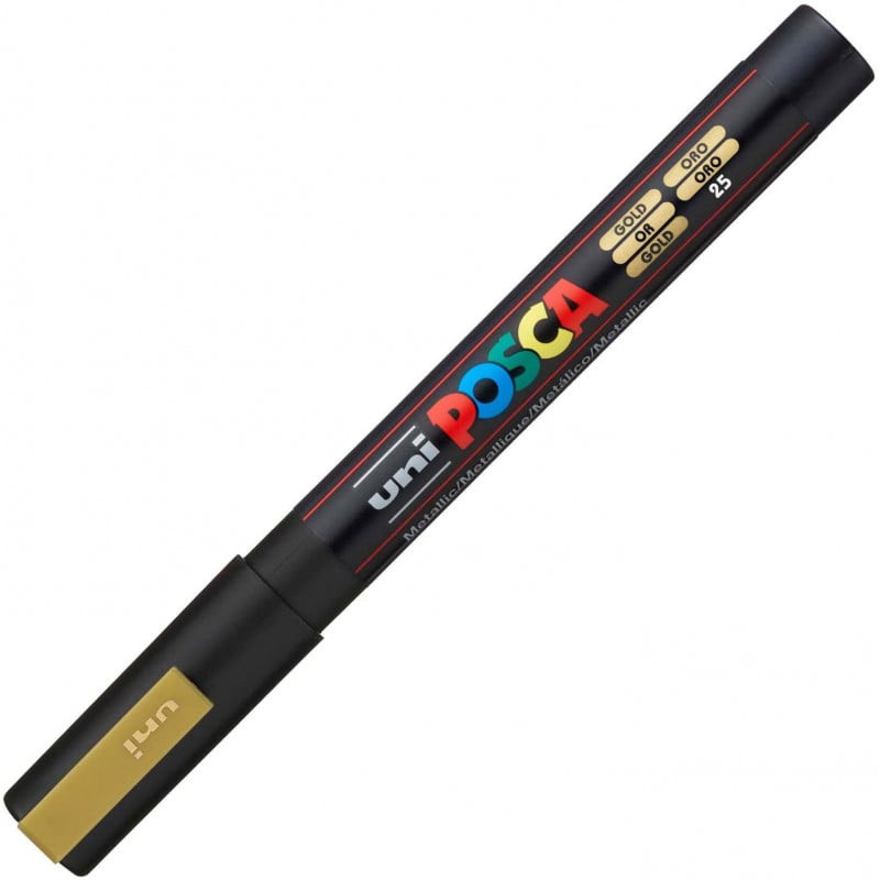 Uni Posca Verfmarker 3M - Goud