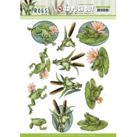 3D push out - Amy Design - Friendly Frogs - Pond Frogs