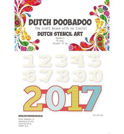 Stencil Art Numbers 0-9