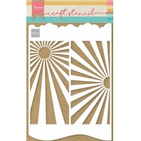 Marianne Design Craft Stencil - A4 - Slimline Zonnestralen