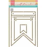 Marianne Design Craft Stencil - Banners