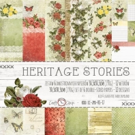 Craft O CLock - Heritage Stories - 6 double faced sheets - 30,5x30,5cm