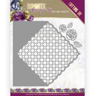 Cutting Die - Precious Marieke - Romantic Roses - rose fence square