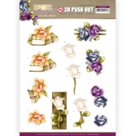 3D Push Out - Precious Marieke - Romantic Roses - Multicolour Roses