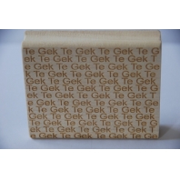 Rubberen Stempel - te gek - te gek 