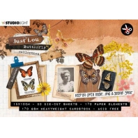 Studio Light Die Cut Block Paper Elements Butterfly Coll.nr04