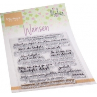 Marianne Design Clear Stamps Wensen by Marleen