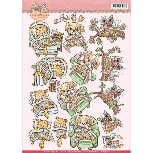 Get Well Soon - ill animals