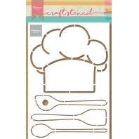 Marianne Design Craft Stencil - Koksmuts & keukengerei