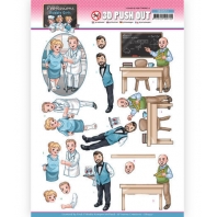 3D Push Out - Yvonne Creations - Professions Bubbly Girls - Male Professions