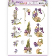 3D Push Out - Precious Marieke - Beautiful Garden - Butterfly