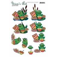 Yvon's Art Factory - Get well Frog
