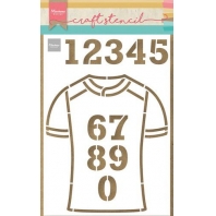 Marianne Design Craft Stencil - ~Team Shirt