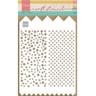 Marianne Design Craft Stencil - Slimline A4 Koffiebonen