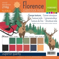 Florence CardStock Paper 30,5x30,5cm Kerstmis