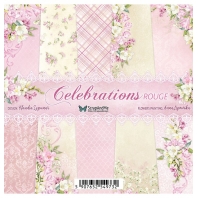 ScrapAndMe - Celebrations rouge - 15x15cm