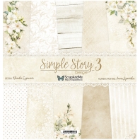ScrapAndMe - Simple Story 3 - beige - 30,5 x 30,5 cm