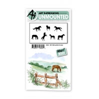 Art Impressions - WC Silhouette Horses - 5428