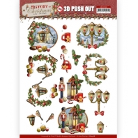 3D Push out - History of Christmas - Christmas Lantern