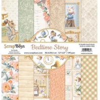 Scrapboys Bedtime story paperset 12 vel   cut out elements - DZ