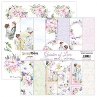 ScrapBoys Garden of Love paperpad 12 vel + cut out elements - DZ