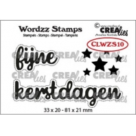 Crealies Clearstamp Wordzz Fijne Kerstdagen