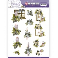 3D Push out - Precious Marieke - The Best Christmas ever - Blue Bow