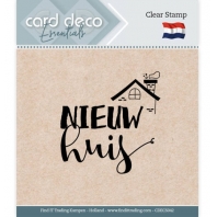 Card Deco - Clear stamp - Nieuw Huis