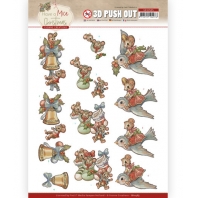 3D Push Out - Yvonne Creations - Have a Mice Christmas  - Christmas Socks