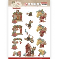 3D Push Out - Yvonne Creations - Have a Mice Christmas  - Sending Christmas Cards