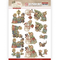 3D Push Out - Yvonne Creations - Have a Mice Christmas  - Christmas Carol