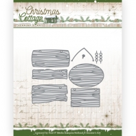 Christmas Cottage - Jeanine's Art - Wooden Sign Boards