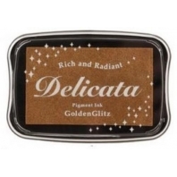 Delicata inktkussen Metallic Golden Glitz