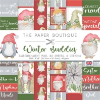 The Paper Boutique - Winter buddies embellishments pad