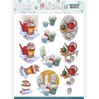 3D Push Out - Winter Charme - Jeanine's Art - Watering Can