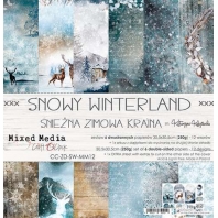 Craft O Clock - Mixed Media - Snowy Winterland - 30,5 x 30,5 cm