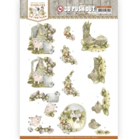 Precious Marieke - Cuddling on the Farm - 3D push Out - Rooster