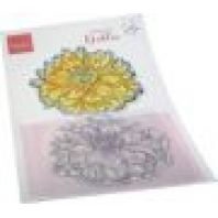 Marianne Design Clear Stamp & Die Set Tiny's Bloemen - Dahlia