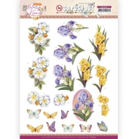 3D Push Out - Jeanine's Art - Perfect Butterfly Flowers - Gladiolus