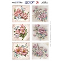 Yvonne Creations - Aquarella Scenery - Roses Square