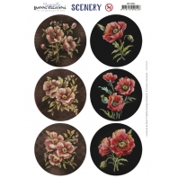 Yvonne Creations Scenery - Poppies circle
