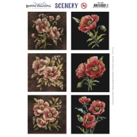 Yvonne Creations Scenery - Poppies square 