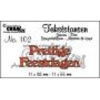 Crealies teksstans - Prettige Feestdagen