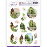 3D Push Out - Jeanine's Art - Heartfelt Condolences - Weeping Willow