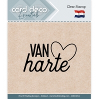 Card Deco - Clear Stamp - van Harte